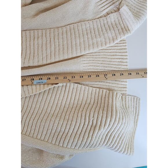 SEVEN7 Women's Cream Super Soft Warm Lounge Work Cardigan SZ XXL - Picture 7 of 9